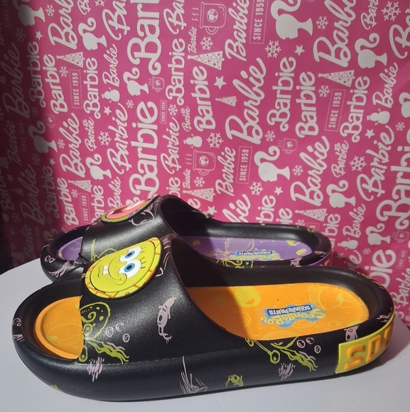🔥NWSpongeBob SquarePants Slide Sandals  UNISEX Fun Patrick Star 9.5 Womans - Picture 6 of 9